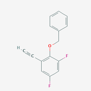 molecular formula C15H10F2O B8156564 2-(Benzyloxy)-1-ethynyl-3,5-difluorobenzene 
