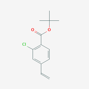 molecular formula C13H15ClO2 B8156587 Tert-butyl 2-chloro-4-vinylbenzoate 