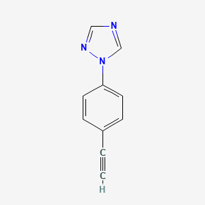 molecular formula C10H7N3 B8156595 1-(4-Ethynylphenyl)-1H-1,2,4-triazole 