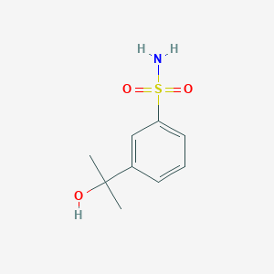 molecular formula C9H13NO3S B8156758 2-(3-Aminosulfonylphenyl)-propan-2-ol 