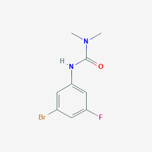 molecular formula C9H10BrFN2O B8156818 1-(3-Bromo-5-fluorophenyl)-3,3-dimethylurea 