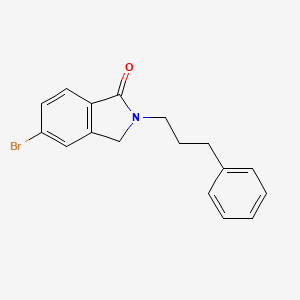 molecular formula C17H16BrNO B8156832 5-Bromo-2-(3-phenylpropyl)isoindolin-1-one 