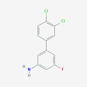 molecular formula C12H8Cl2FN B8156850 3-(3,4-Dichlorophenyl)-5-fluoroaniline 