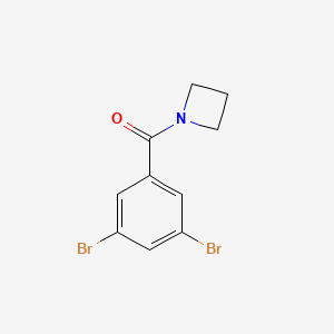 molecular formula C10H9Br2NO B8156860 1-(3,5-Dibromobenzoyl)azetidine 