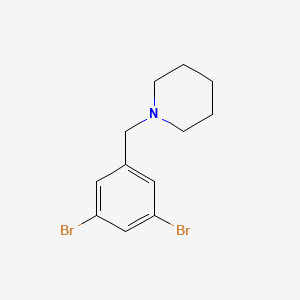 molecular formula C12H15Br2N B8156868 1-(3,5-Dibromo-benzyl)-piperidine 