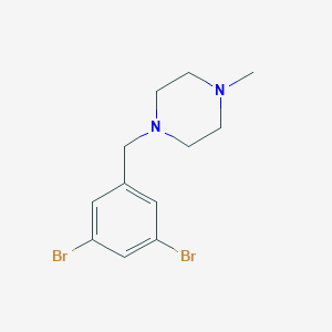 molecular formula C12H16Br2N2 B8156876 1-(3,5-Dibromo-benzyl)-4-methyl-piperazine 