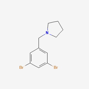 molecular formula C11H13Br2N B8156879 1-(3,5-Dibromo-benzyl)-pyrrolidine 