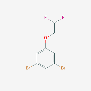 molecular formula C8H6Br2F2O B8156885 1,3-Dibromo-5-(2,2-difluoro-ethoxy)-benzene 