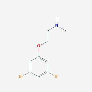 molecular formula C10H13Br2NO B8156921 [2-(3,5-Dibromo-phenoxy)-ethyl]-dimethyl-amine 
