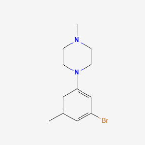 molecular formula C12H17BrN2 B8156961 1-(3-Bromo-5-methylphenyl)-4-methylpiperazine 