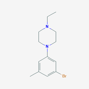molecular formula C13H19BrN2 B8156964 1-(3-Bromo-5-methylphenyl)-4-ethylpiperazine 