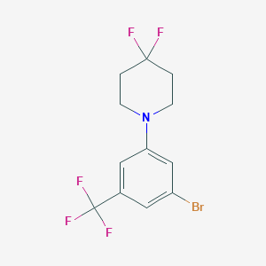 1-(3-Bromo-5-(trifluoromethyl)phenyl)-4,4-difluoropiperidine