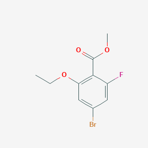 molecular formula C10H10BrFO3 B8157096 Methyl 4-bromo-2-ethoxy-6-fluorobenzoate 
