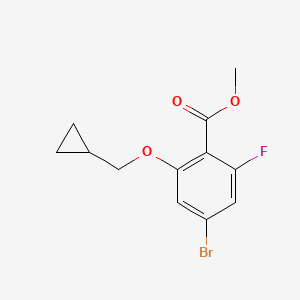 Methyl 4-bromo-2-(cyclopropylmethoxy)-6-fluorobenzoate