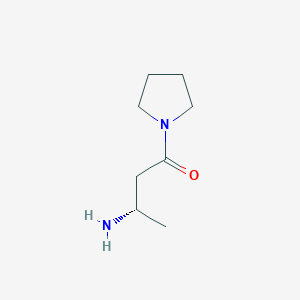 molecular formula C8H16N2O B8157146 (S)-3-Amino-1-(pyrrolidin-1-yl)butan-1-one 