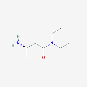 molecular formula C8H18N2O B8157157 (S)-3-Amino-N,N-diethylbutanamide 
