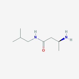 molecular formula C8H18N2O B8157175 (S)-3-Amino-N-isobutylbutanamide 