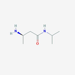 molecular formula C7H16N2O B8157192 (R)-3-Amino-N-isopropylbutanamide 
