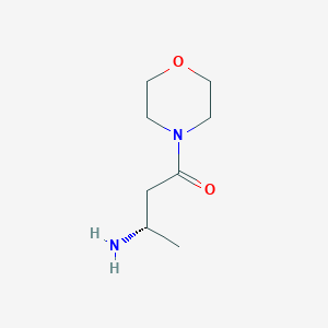 molecular formula C8H16N2O2 B8157214 (S)-3-Amino-1-morpholinobutan-1-one 