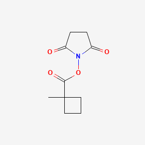 molecular formula C10H13NO4 B8157259 2,5-Dioxopyrrolidin-1-yl 1-methylcyclobutanecarboxylate 