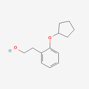 molecular formula C13H18O2 B8157293 2-[2-(Cyclopentyloxy)phenyl]ethan-1-ol 