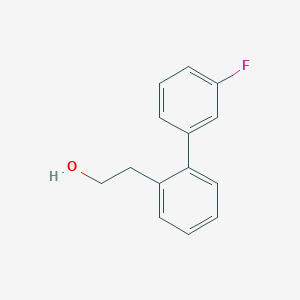 molecular formula C14H13FO B8157305 2-(3'-Fluoro-[1,1'-biphenyl]-2-yl)ethanol 