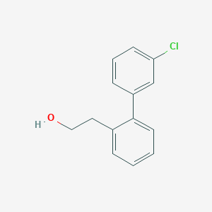 molecular formula C14H13ClO B8157311 2-(3'-Chloro-[1,1'-biphenyl]-2-yl)ethanol 