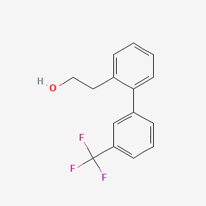 molecular formula C15H13F3O B8157318 2-(3'-(Trifluoromethyl)-[1,1'-biphenyl]-2-yl)ethanol 