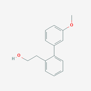 molecular formula C15H16O2 B8157321 3'-Methoxy-[1,1'-biphenyl]-2-ethanol 