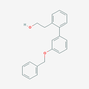 molecular formula C21H20O2 B8157328 2-(3'-(Benzyloxy)-[1,1'-biphenyl]-2-yl)ethanol 