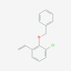 molecular formula C15H13ClO B8157350 2-(Benzyloxy)-1-chloro-3-vinylbenzene 