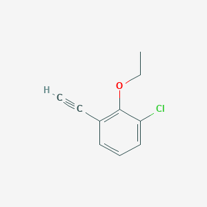 molecular formula C10H9ClO B8157381 1-Chloro-2-ethoxy-3-ethynylbenzene 
