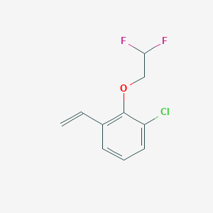 molecular formula C10H9ClF2O B8157403 1-Chloro-2-(2,2-difluoroethoxy)-3-vinylbenzene 