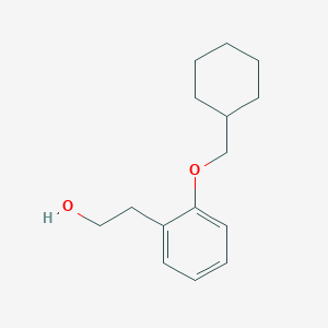 molecular formula C15H22O2 B8157419 2-(2-(Cyclohexylmethoxy)phenyl)ethanol 