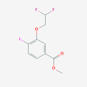 molecular formula C10H9F2IO3 B8157439 Methyl 3-(2,2-difluoroethoxy)-4-iodobenzoate 