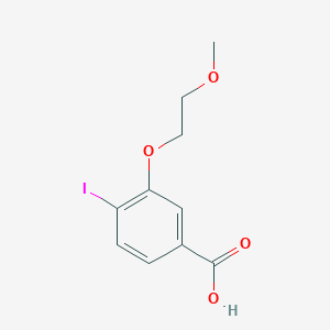 molecular formula C10H11IO4 B8157454 4-Iodo-3-(2-methoxyethoxy)benzoic acid 