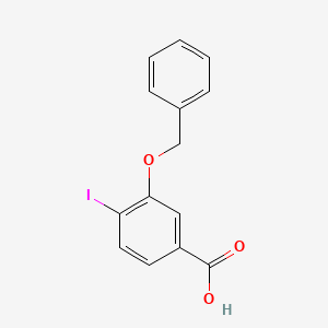 molecular formula C14H11IO3 B8157462 3-(Benzyloxy)-4-iodobenzoic acid 