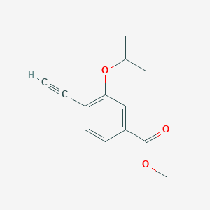 molecular formula C13H14O3 B8157479 Methyl 4-ethynyl-3-isopropoxybenzoate 