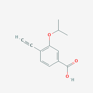 molecular formula C12H12O3 B8157486 4-Ethynyl-3-isopropoxybenzoic acid 