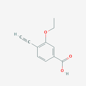 molecular formula C11H10O3 B8157491 3-Ethoxy-4-ethynylbenzoic acid 