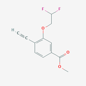 Methyl 3-(2,2-difluoroethoxy)-4-ethynylbenzoate