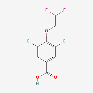 molecular formula C9H6Cl2F2O3 B8157562 3,5-Dichloro-4-(2,2-difluoroethoxy)benzoic acid 