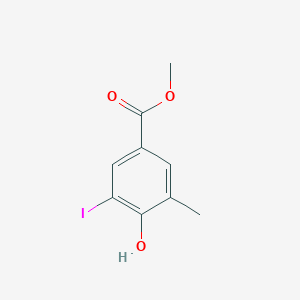 molecular formula C9H9IO3 B8157572 Methyl 4-hydroxy-3-iodo-5-methylbenzoate 