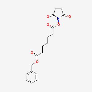 1-Benzyl 7-(2,5-dioxopyrrolidin-1-yl)heptanedioate