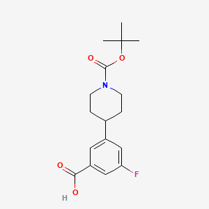 3-(1-(tert-Butoxycarbonyl)piperidin-4-yl)-5-fluorobenzoic acid