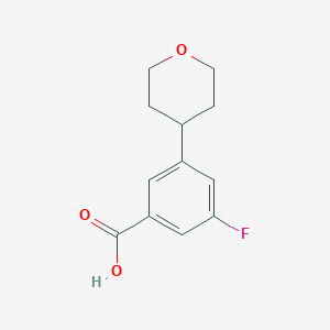 3-Fluoro-5-(tetrahydro-2H-pyran-4-yl)benzoic acid