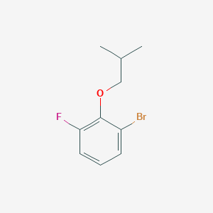 molecular formula C10H12BrFO B8157622 1-Bromo-3-fluoro-2-(2-methylpropoxy)benzene 