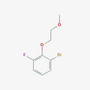 molecular formula C9H10BrFO2 B8157624 1-Bromo-3-fluoro-2-(2-methoxyethoxy)benzene 