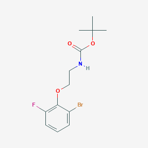 molecular formula C13H17BrFNO3 B8157639 tert-Butyl (2-(2-bromo-6-fluorophenoxy)ethyl)carbamate 