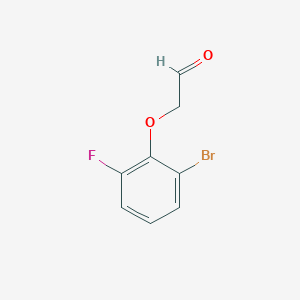 molecular formula C8H6BrFO2 B8157668 2-(2-Bromo-6-fluorophenoxy)acetaldehyde 